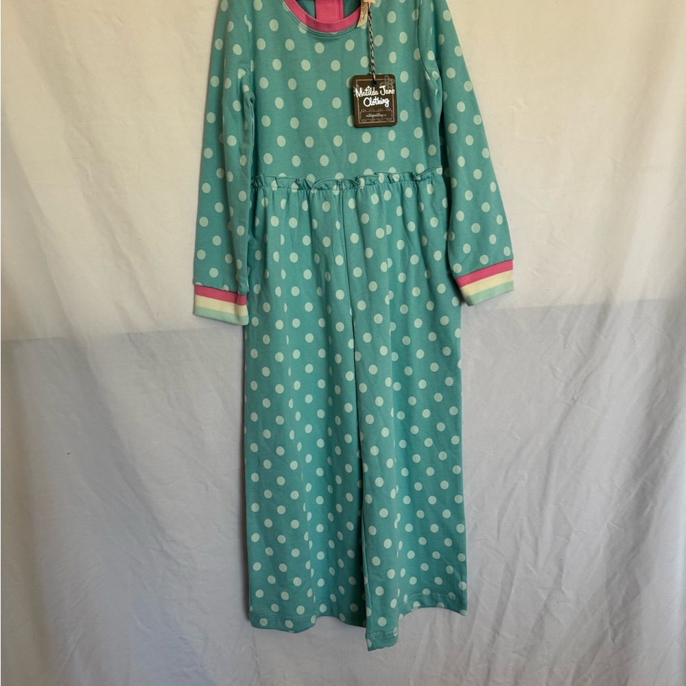 Matilda Jane Teal and Pink Polka Dot Body Suit NWT